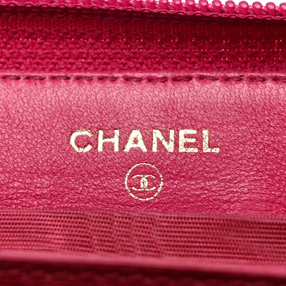 Chanel Caviar Small Timeless Zip Around Wallet Pink 7 of 9