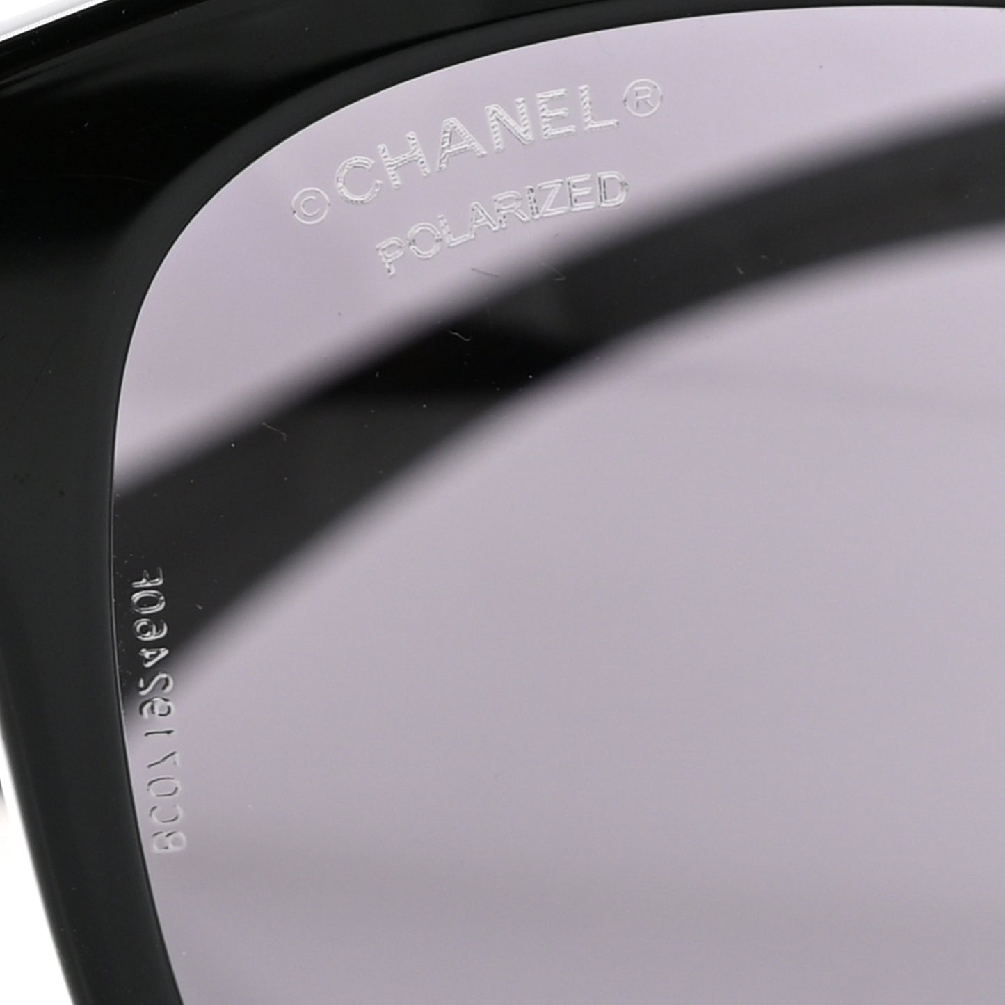 Acetate Pantos Logo Polarized Sunglasses 5458 Black