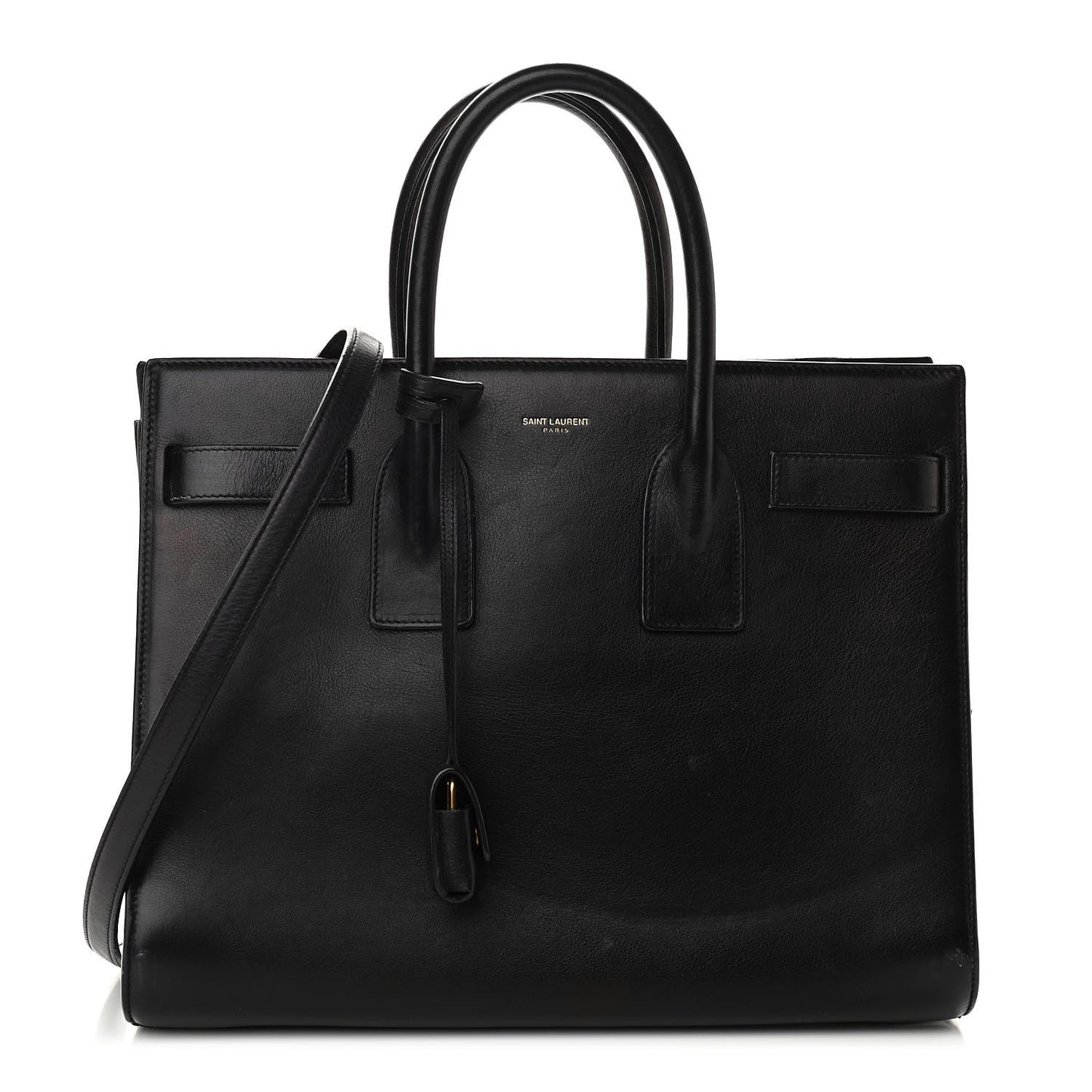 Smooth Calfskin Small Sac De Jour Black