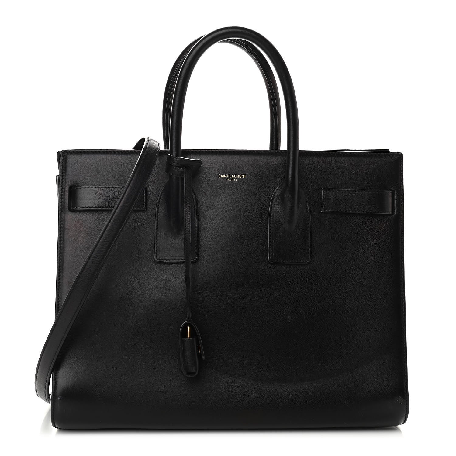 Saint Laurent Smooth Calfskin Small Sac De Jour Black 1 of 11