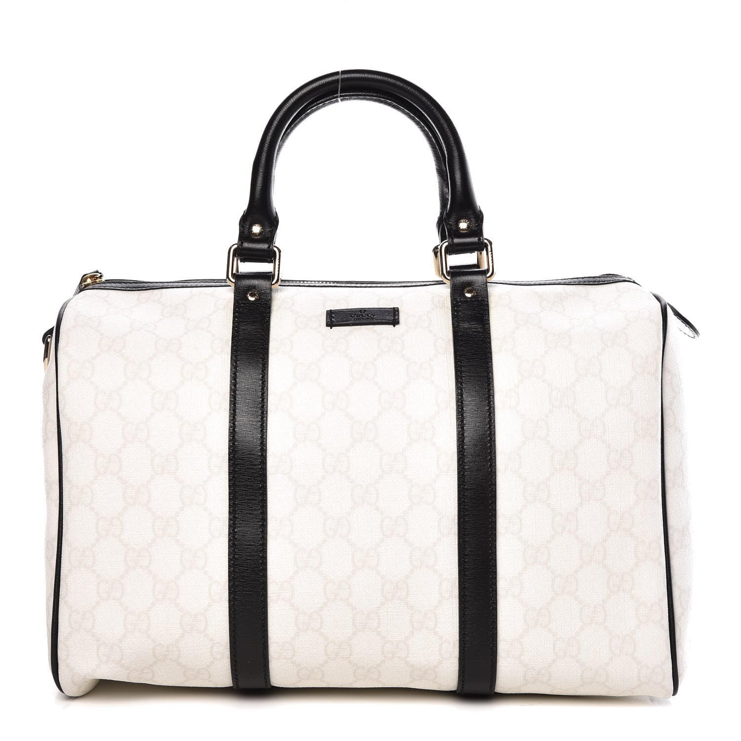 Gucci GG Plus Monogram Medium Joy Boston White Black 1 of 9
