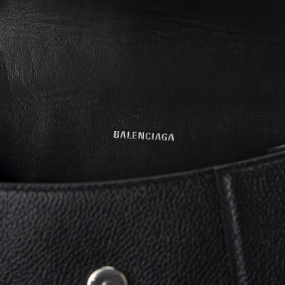 Balenciaga Grained Calfskin Hourglass Top Handle Bag XS Black 8 of 9