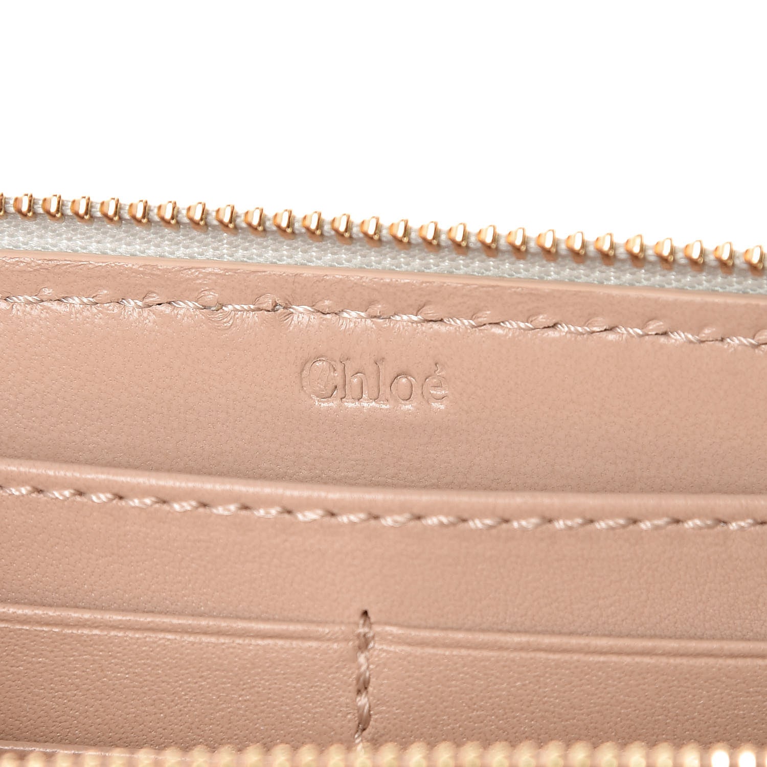 Chloe Calfskin Marcie Long Zip Around Wallet Airy Grey 6 of 9