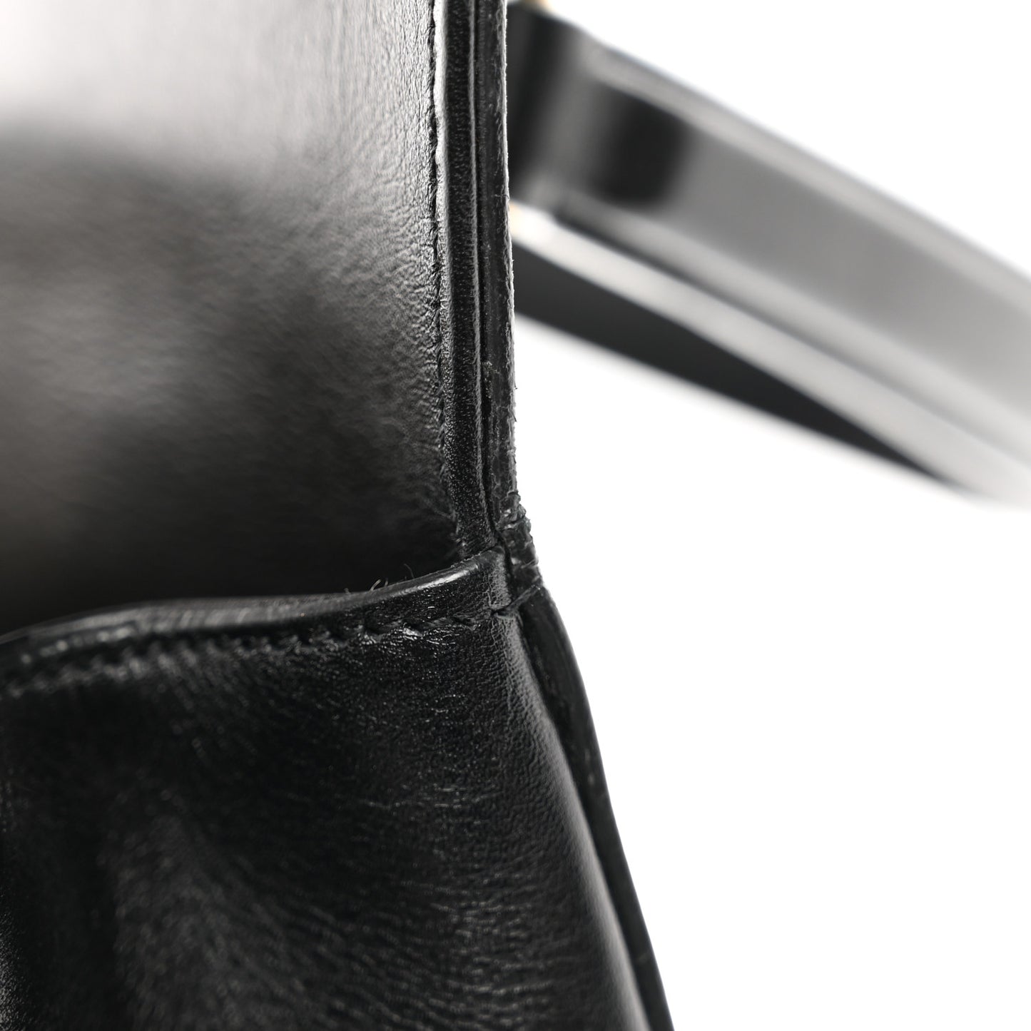 Calfskin Medium Moujik Top Handle Bag Black