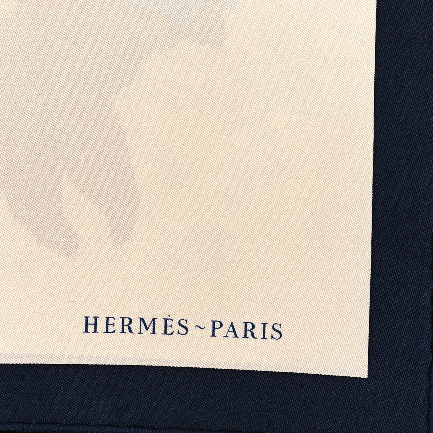Hermes Silk Robe Legere Scarf 45 Marine White Multicolor 2 of 3