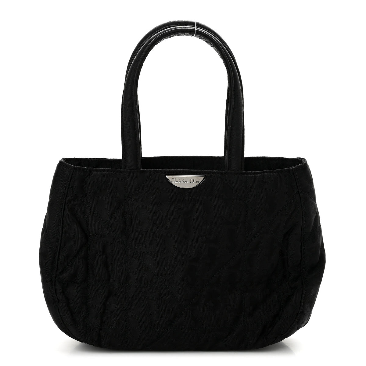 Christian Dior Nylon Cannage Panarea Tote  Black 1 of 12
