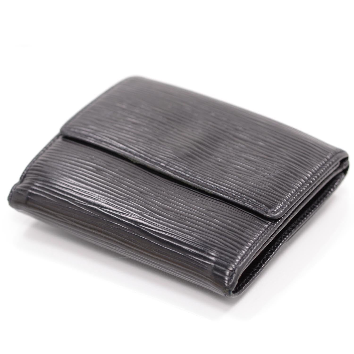 Louis Vuitton Epi Elise Wallet Black 3 of 10