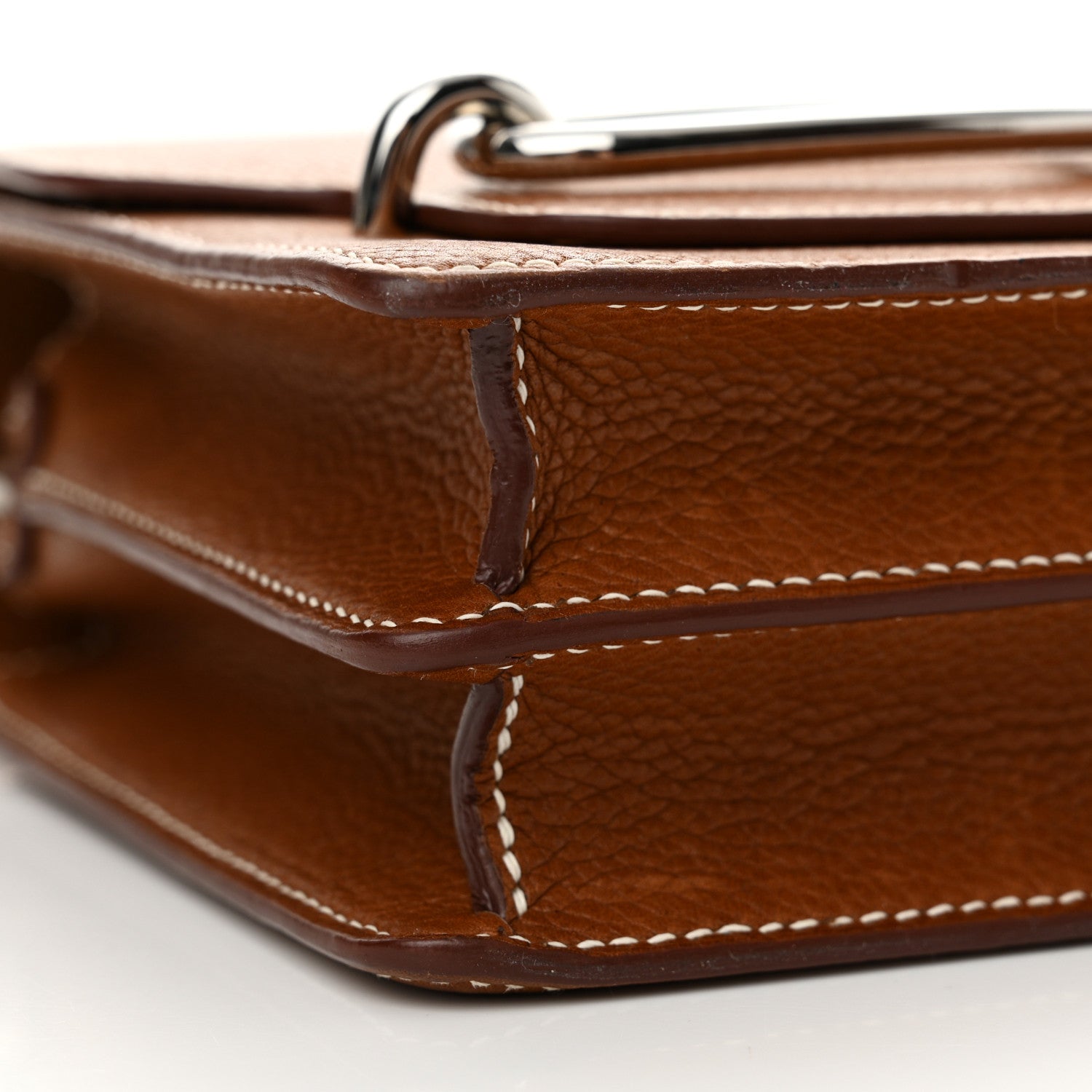 Hermes Barenia Faubourg Mini Sac Roulis Fauve 9 of 18