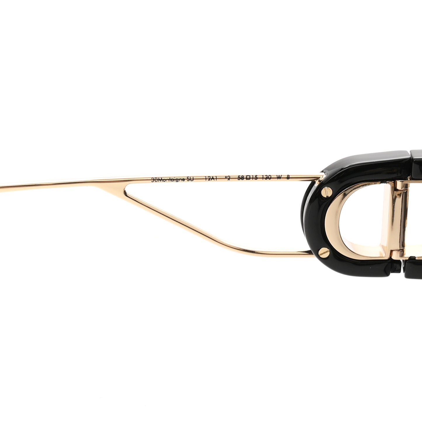 Acetate Square 30 Montaigne Sunglasses Black