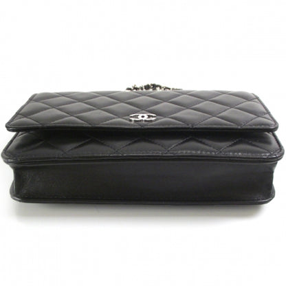 Chanel Lambskin Quilted Wallet On Chain 4 of 10