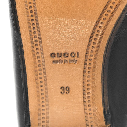 Gucci Lambskin Womens Brixton Horsebit Loafers 39 Black 7 of 8