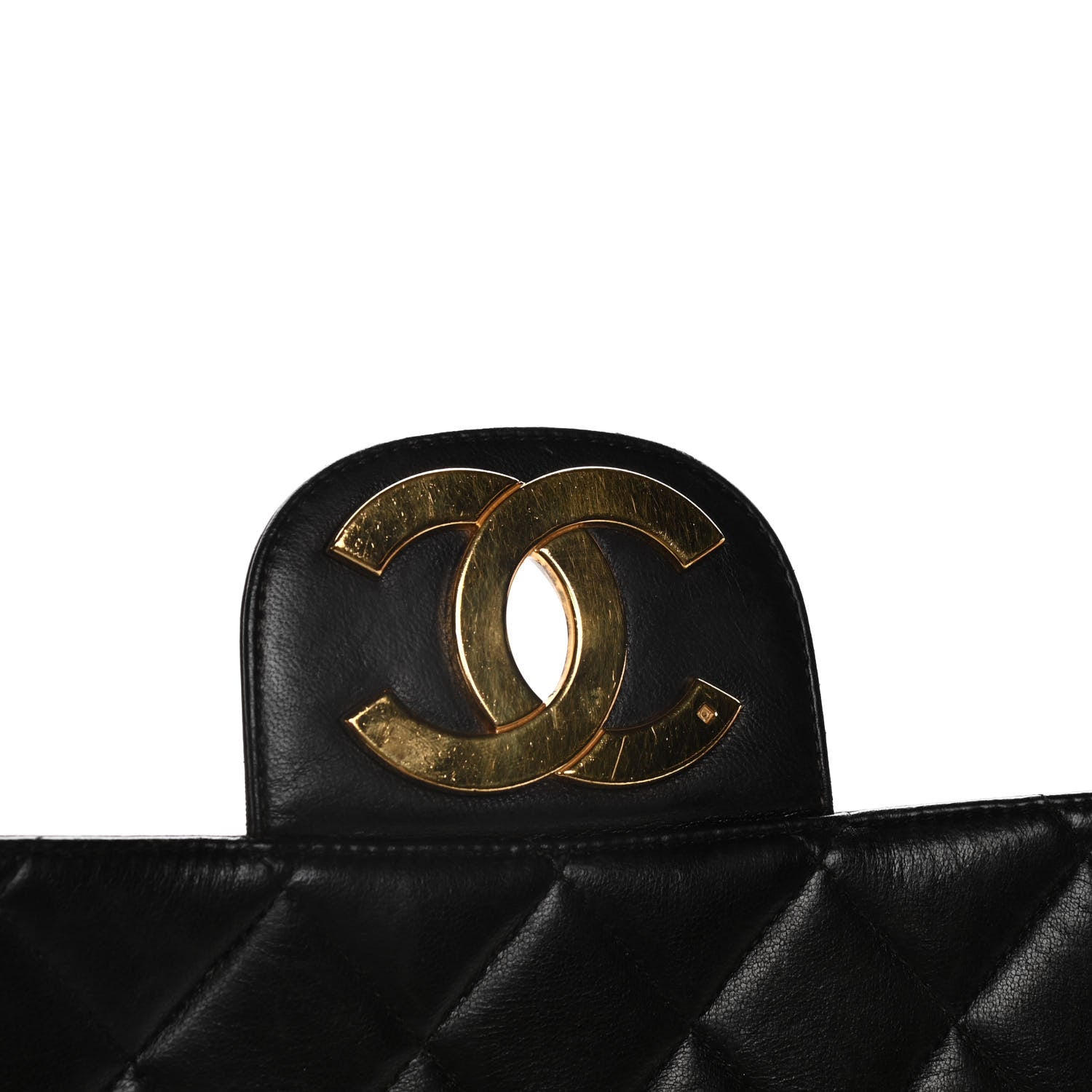 Chanel Lambskin Quilted XL Jumbo Single Flap Black 9 of 21