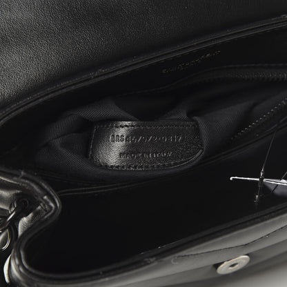 Saint Laurent Calfskin Y Quilted Monogram Toy Loulou Crossbody Bag Black 6 of 12