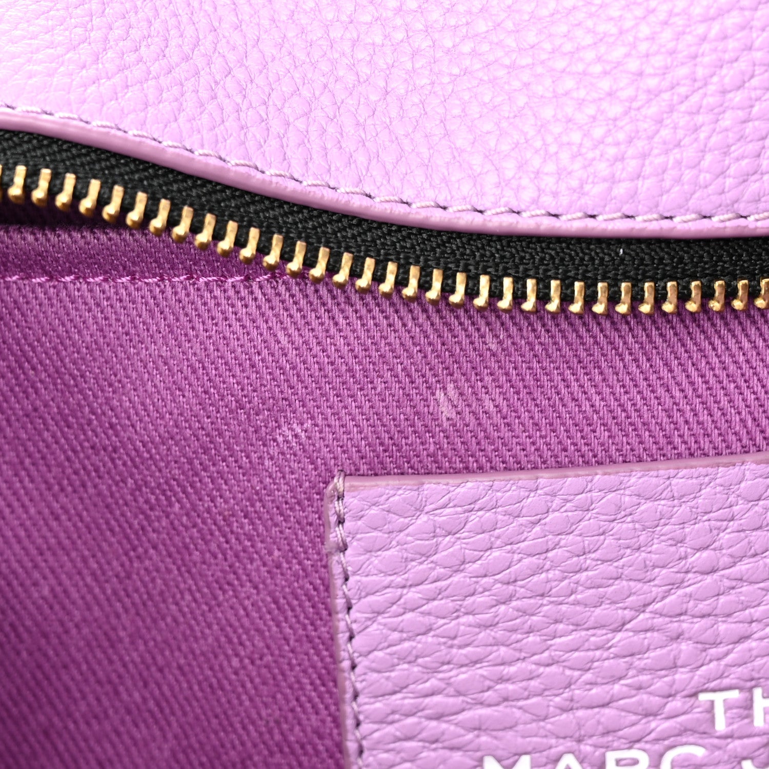 Marc Jacobs Grained Calfskin Small The Tote Bag Orchid Haze 9 of 13