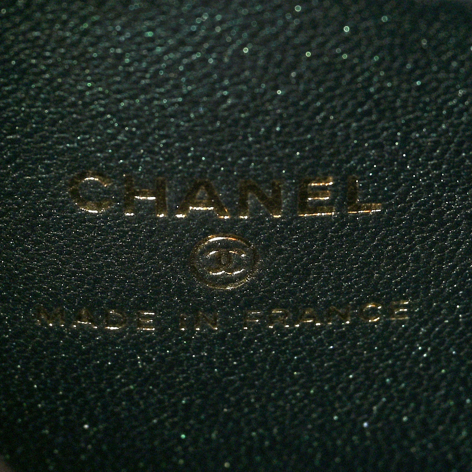 Chanel Iridescent Lambskin Quilted Top Handle Flap Clutch With Chain Dark Green 6 of 10