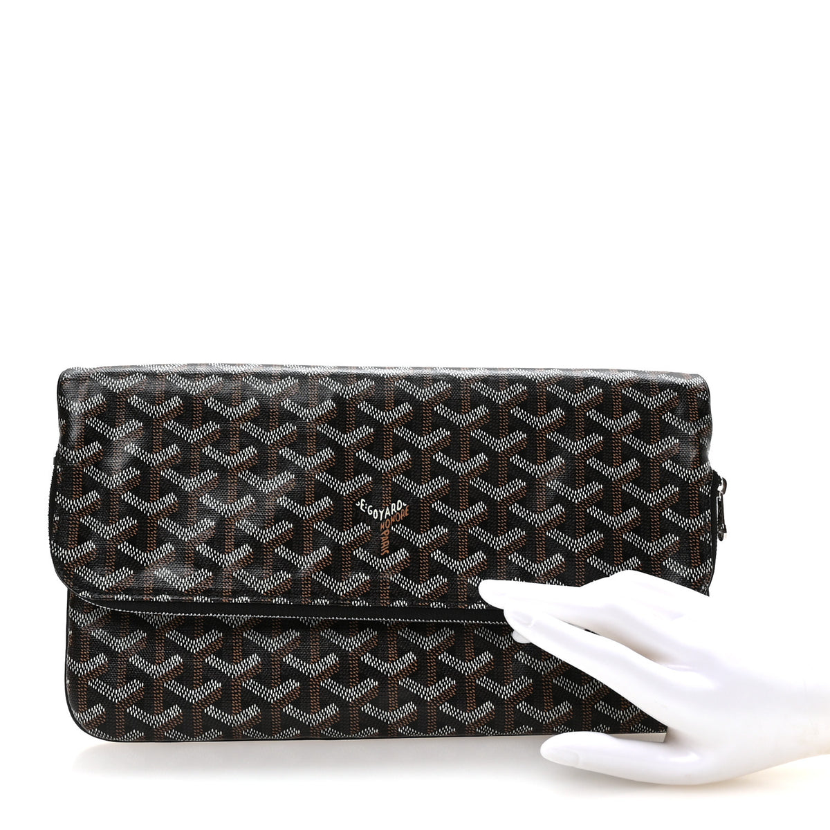 Goyardine Sainte Marie Soft Clutch Black