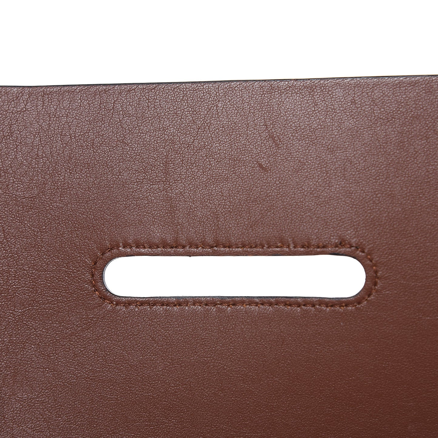 Calfskin Small D-Ring Bag Tan Black