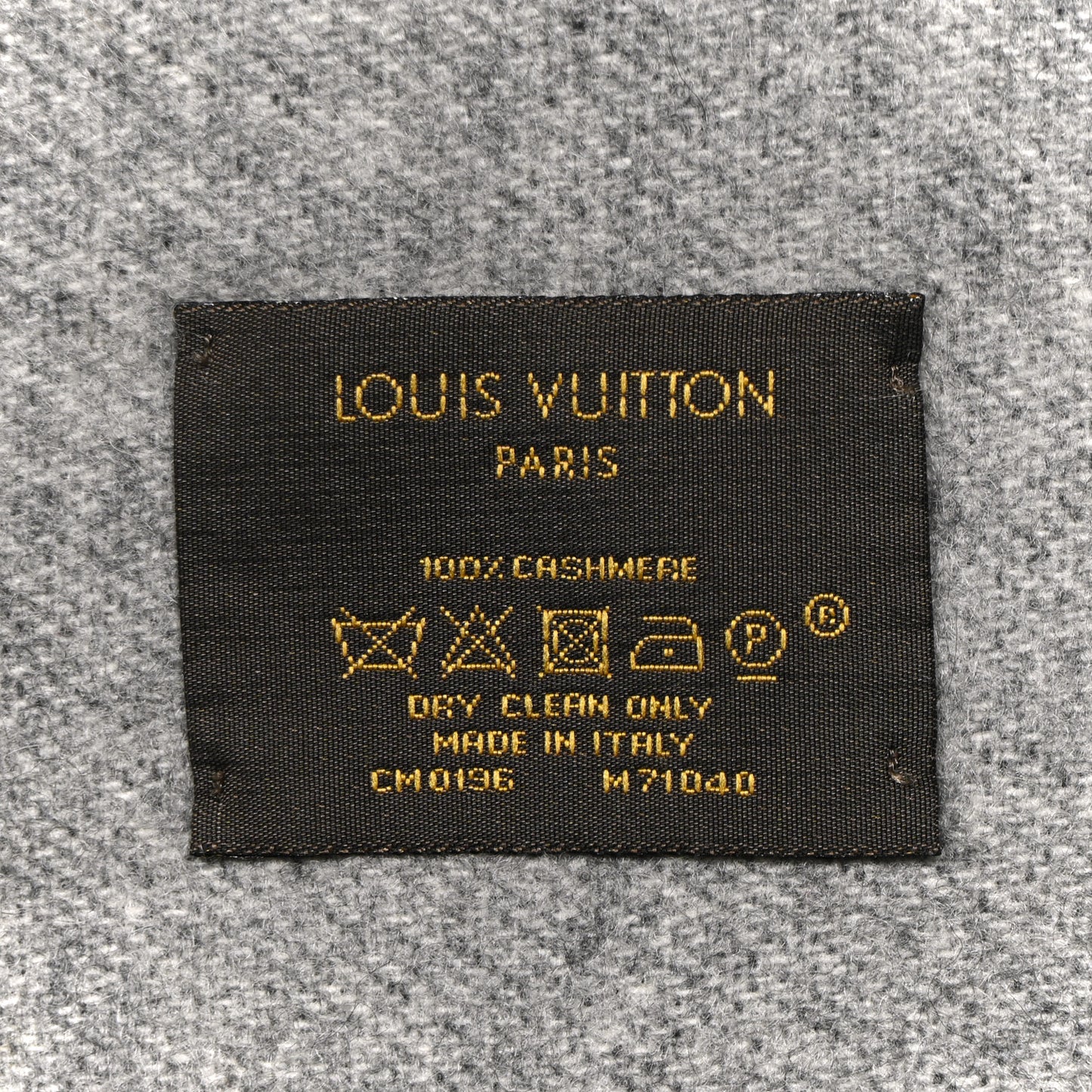 Cashmere Monogram Reykjavik Scarf Black Black