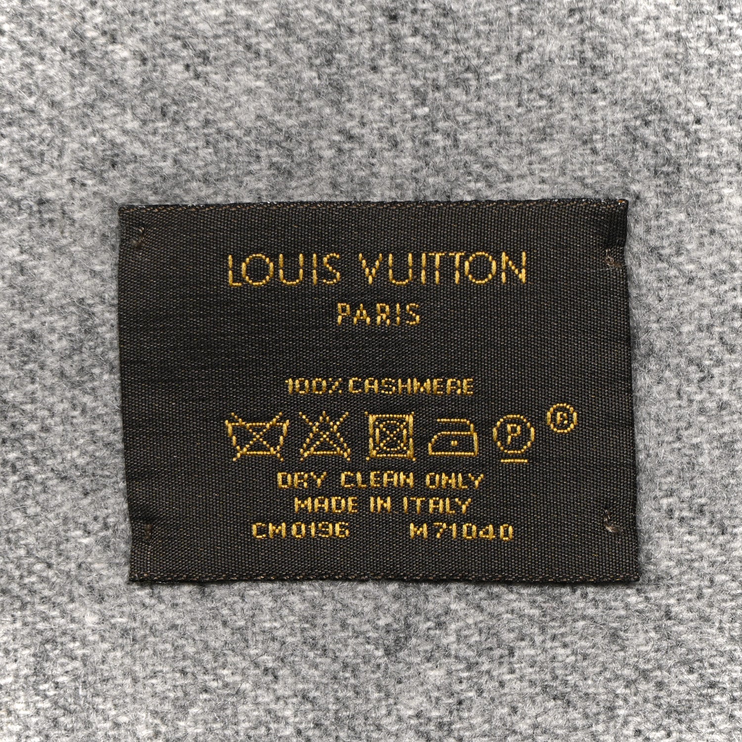 Louis Vuitton Cashmere Monogram Reykjavik Scarf Black Black 3 of 3