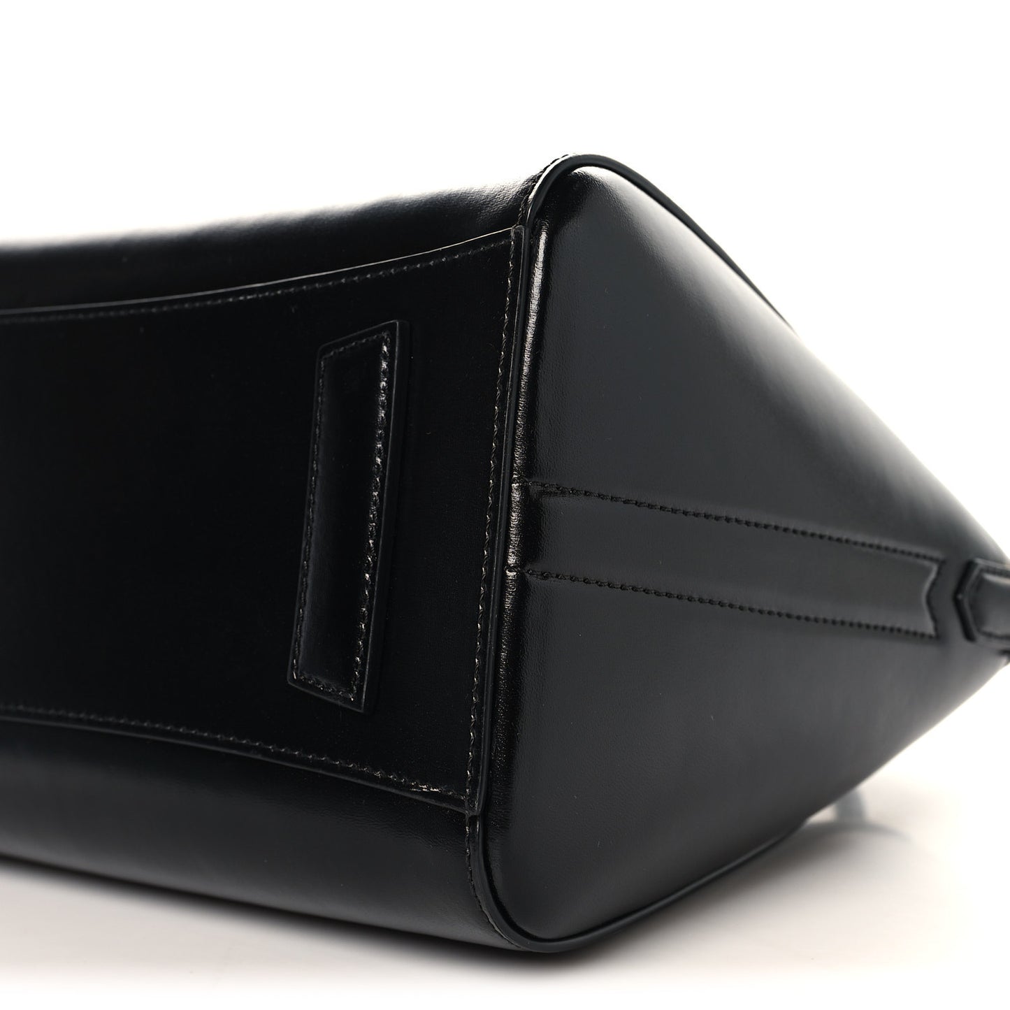 Shiny Lord Calfskin Small Antigona Black