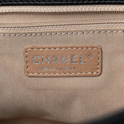 Chanel Glazed Crinkled Calfskin Medium East West Flap Black 6 of 15