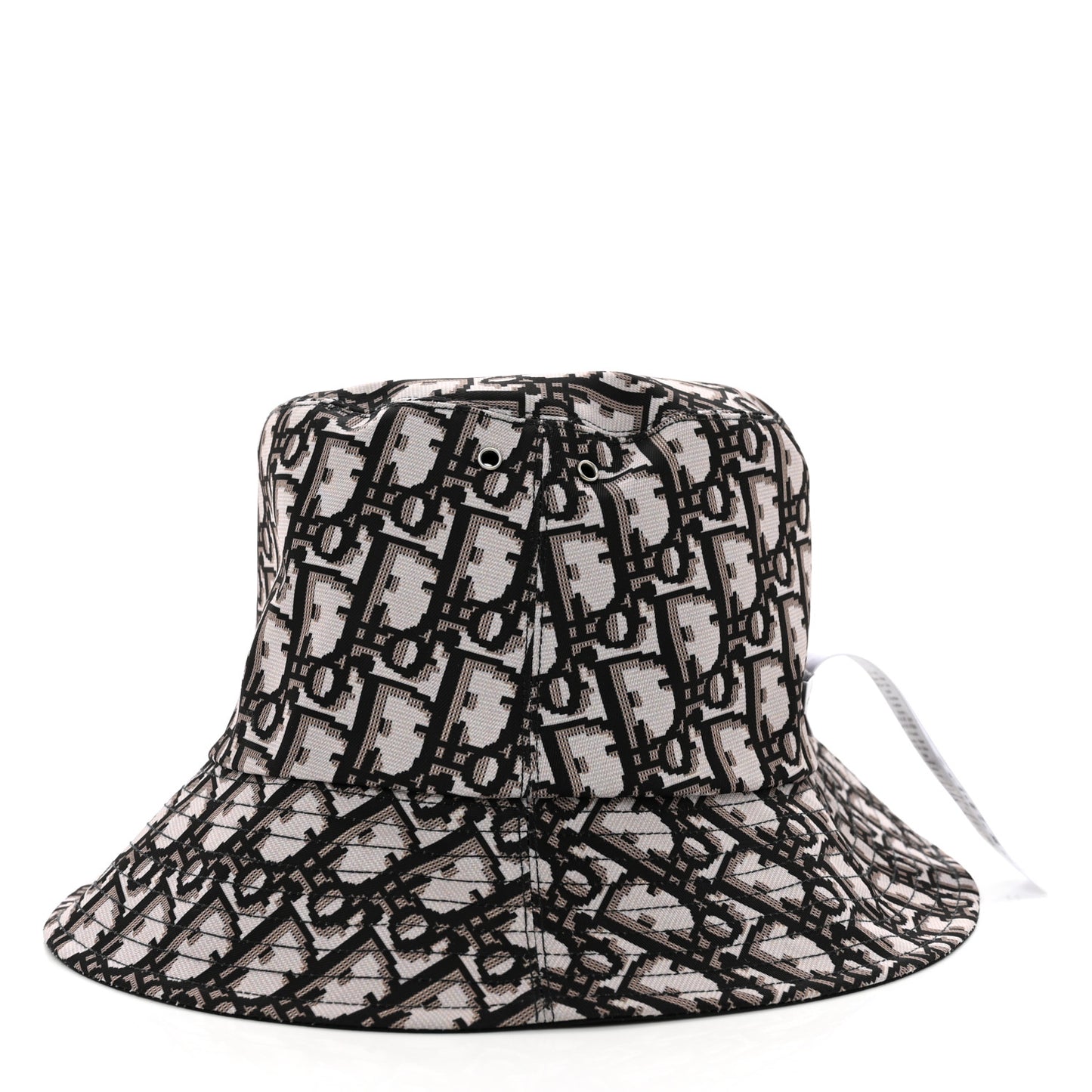 Polyester Cotton Oblique Reversible Teddy-D Brim Bucket Hat 56 Black