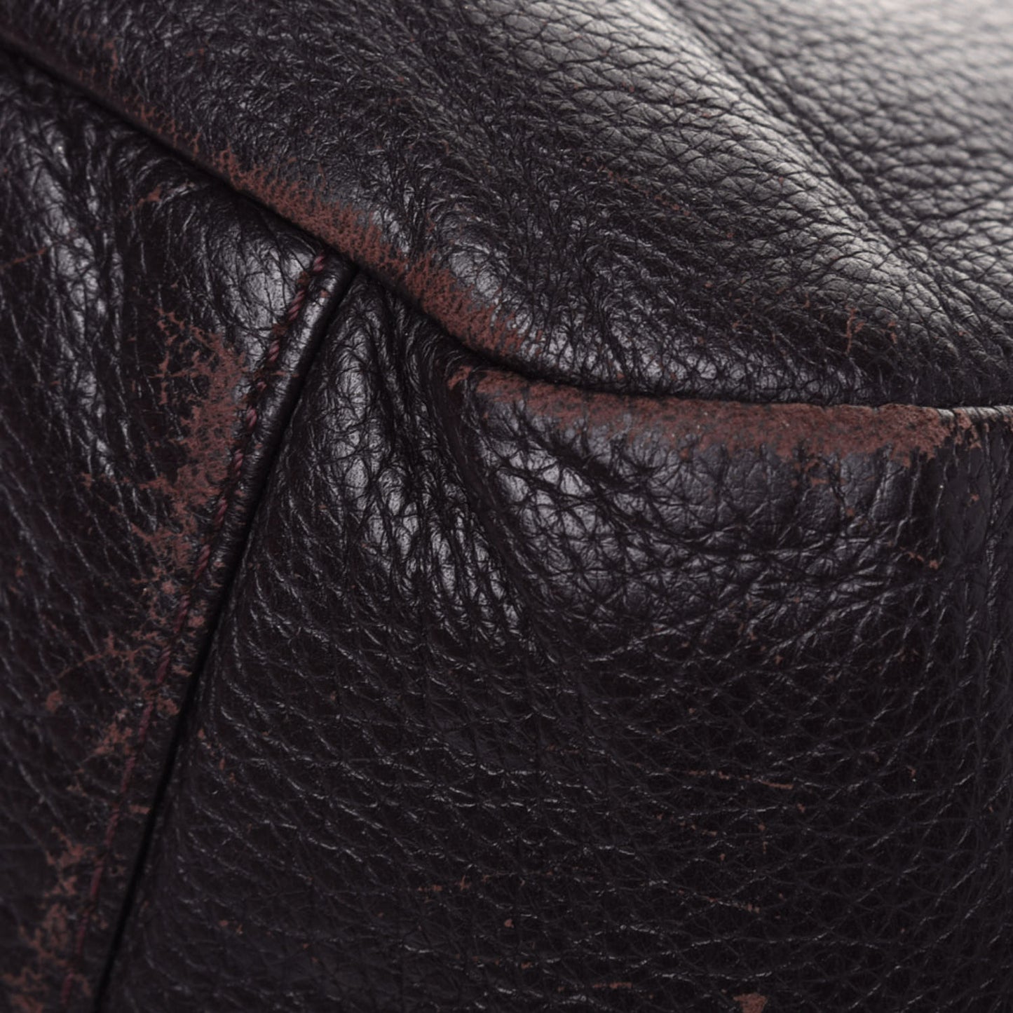 Metallic Deerskin Luxe Ligne Flap Black