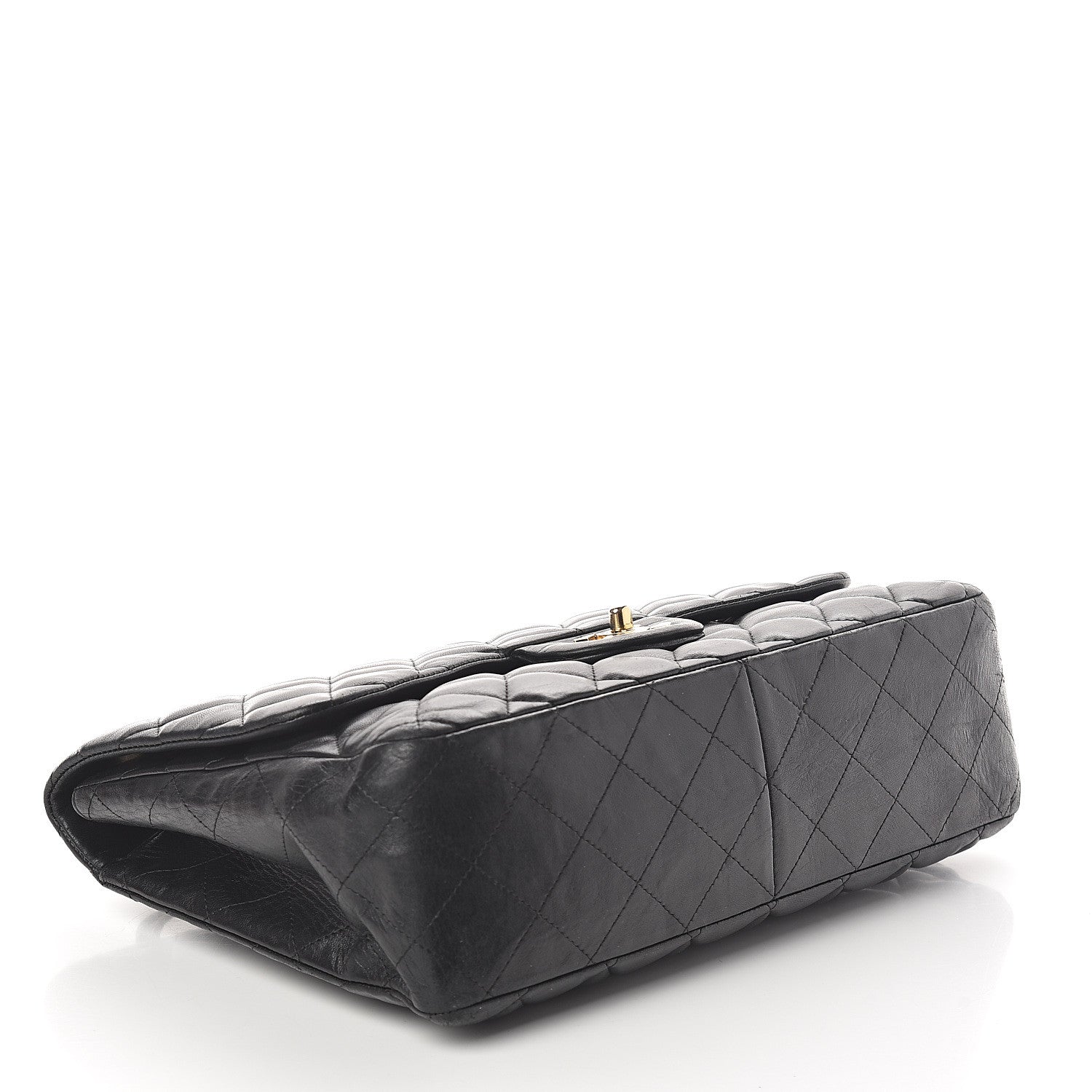 Chanel Lambskin Quilted Jumbo Single Flap Black 3 of 8