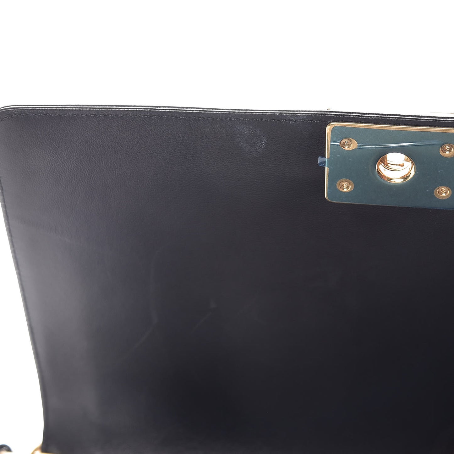 Lambskin Quilted New Medium Boy Flap Black