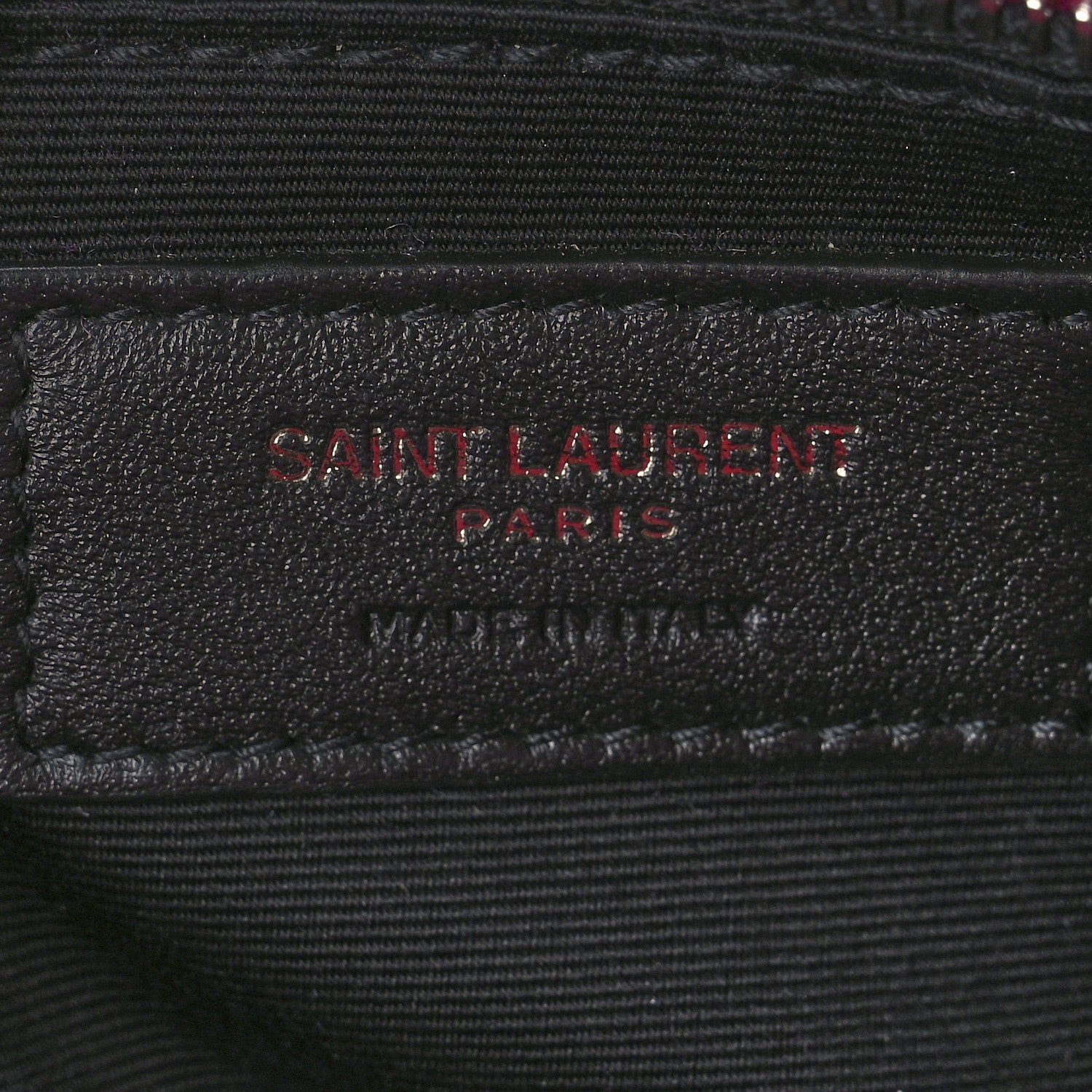 Saint Laurent Boucle Tweed Monogram Medium Niki Chain Satchel Pink 8 of 13