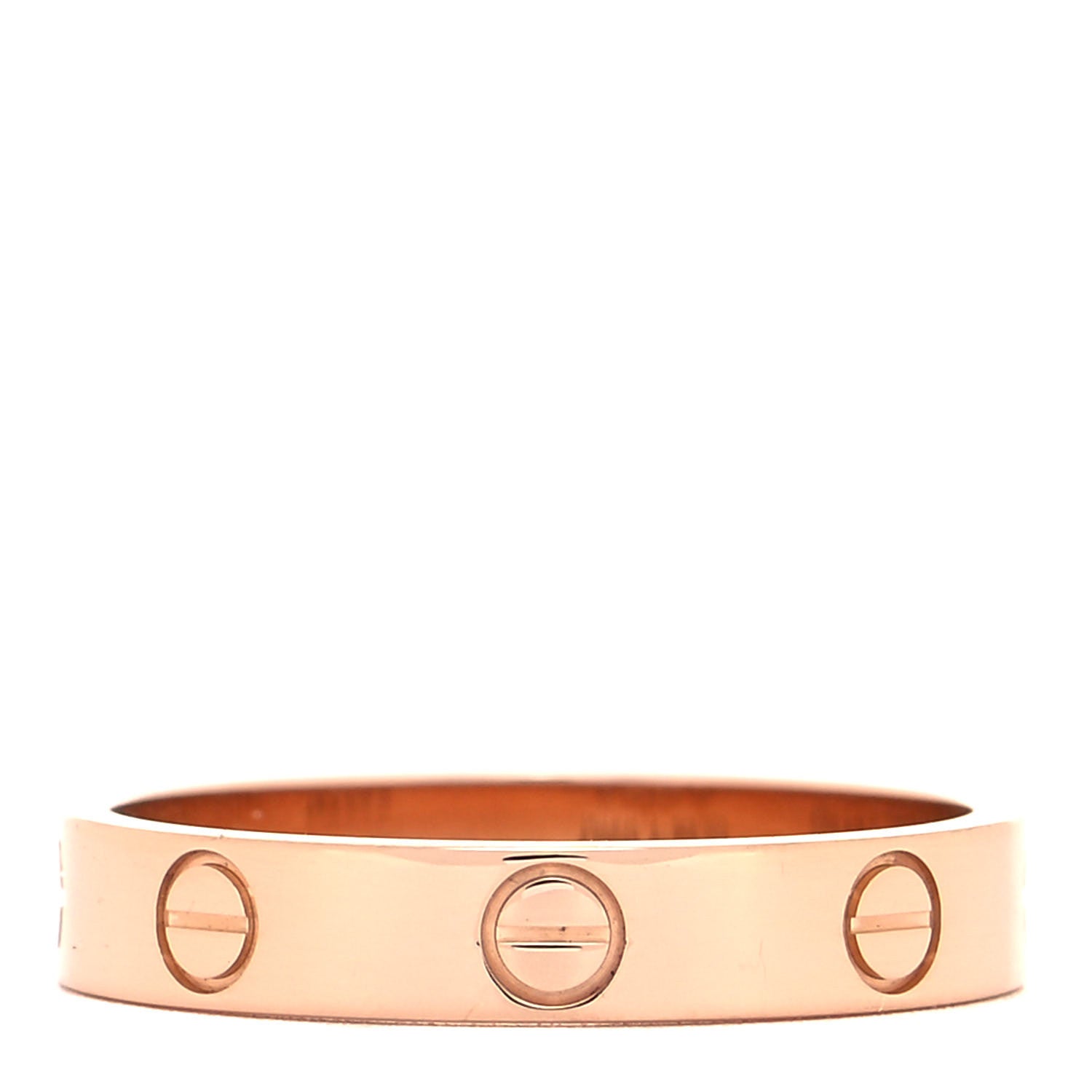 Cartier 18K Pink Gold 3.5mm LOVE Wedding Band Ring 55 7.25 3 of 5