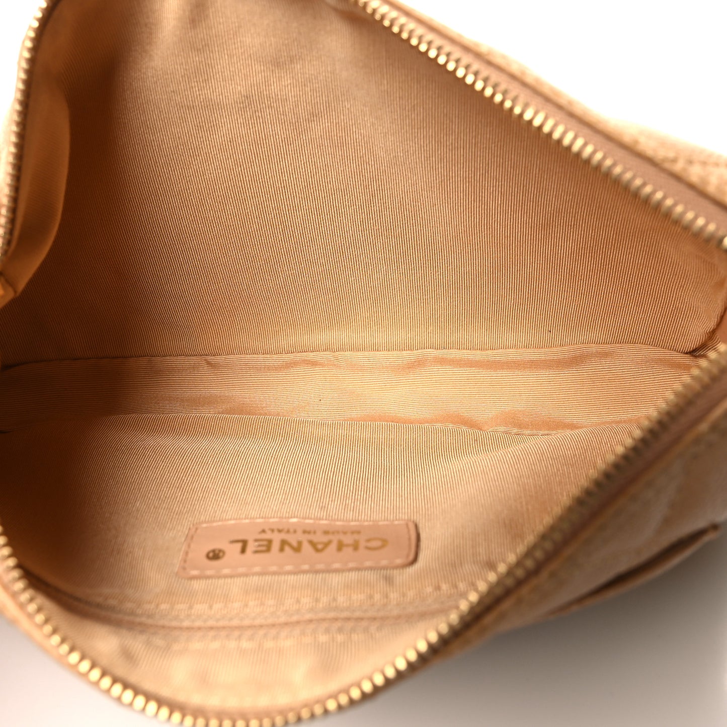 Caviar Quilted Timeless CC Shoulder Bag Beige