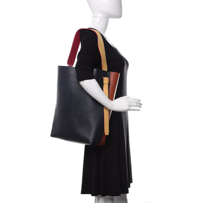 Celine Shiny Smooth Calfskin Small Twisted Cabas Black Light Copper 2 of 12