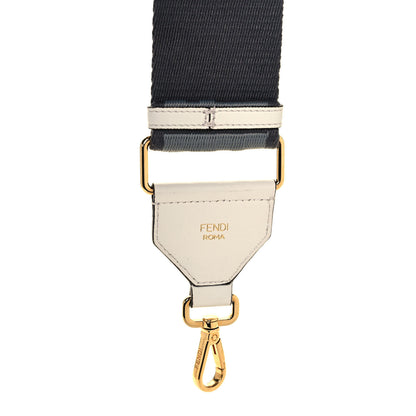 Fendi Ribbon Vitello Seta FF 1974 Adjustable Strap You Ardesia Pietra White Ice 4 of 5