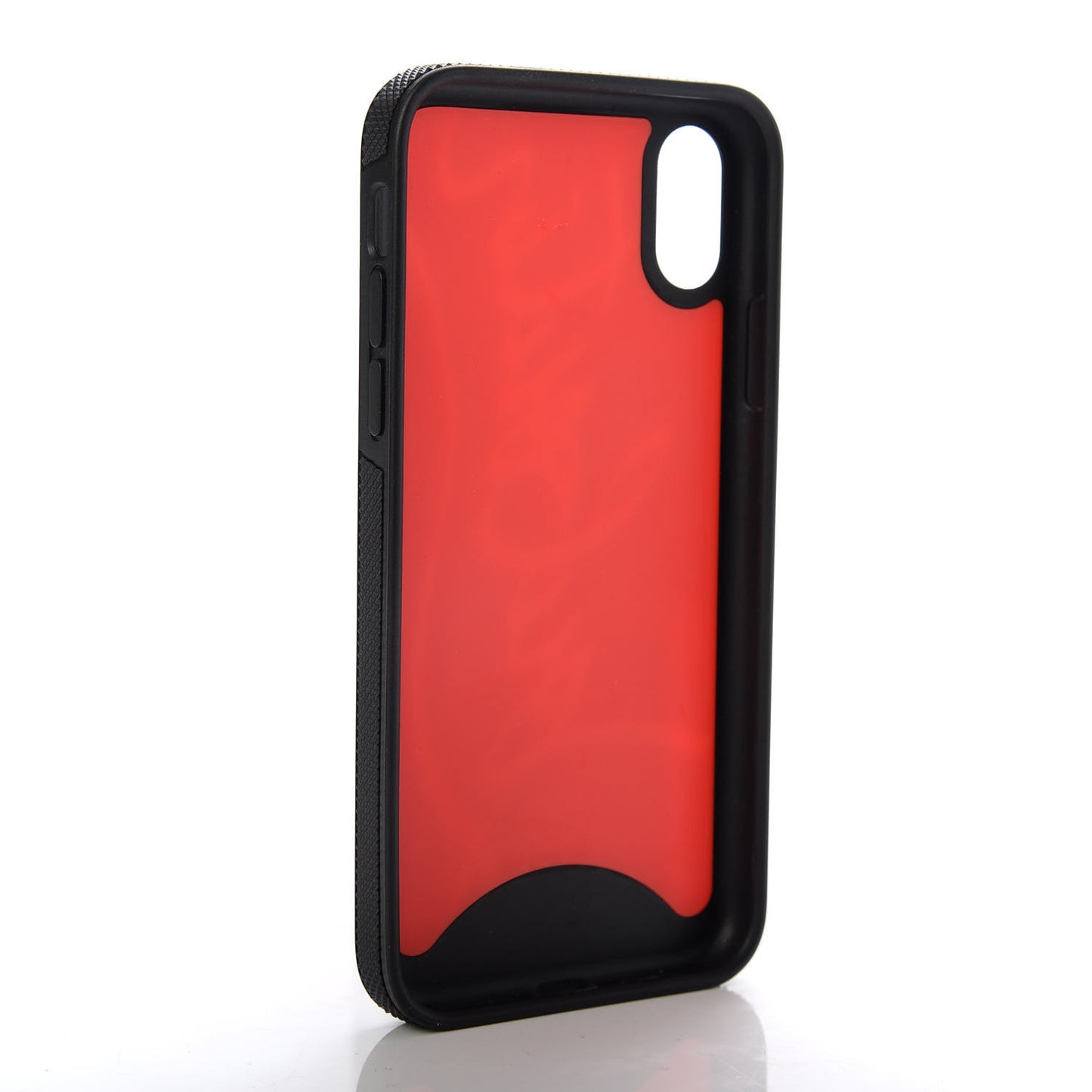 Rubber Loubiphone Sneakers iPhone X Case Black Red