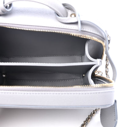 Chanel Caviar Quilted Small CC Filigree Vanity Case Grey 4 of 4
