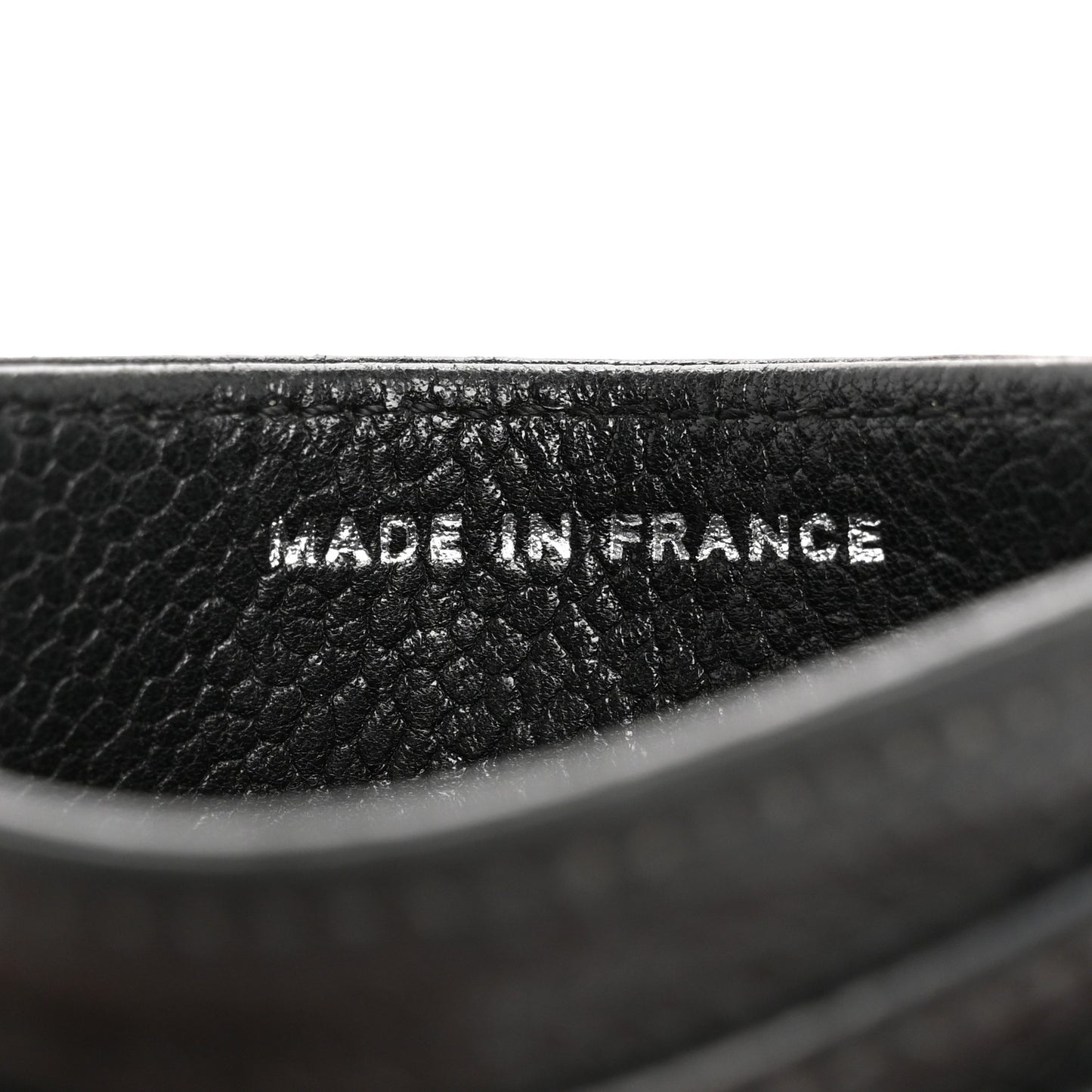 Caviar Quilted Card Holder Black