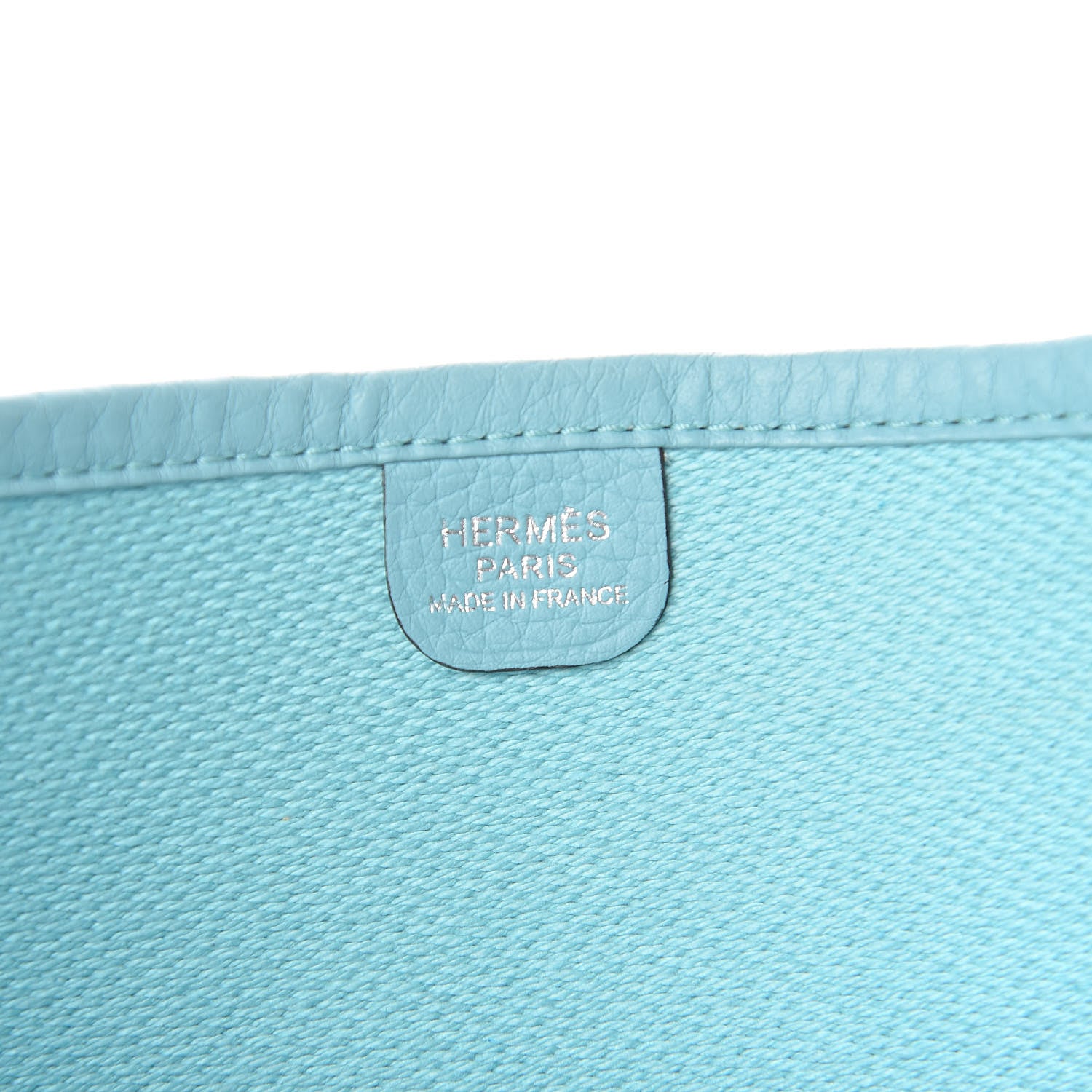 Hermes Toile Taurillon Clemence Evelyne III PM Bleu Atoll 8 of 11