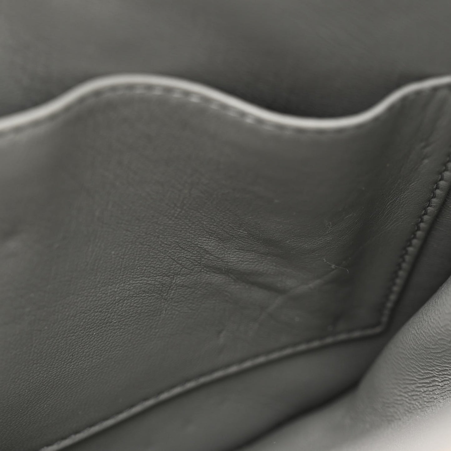 Box Calfskin Medium Classic Box Flap Bag Zinc