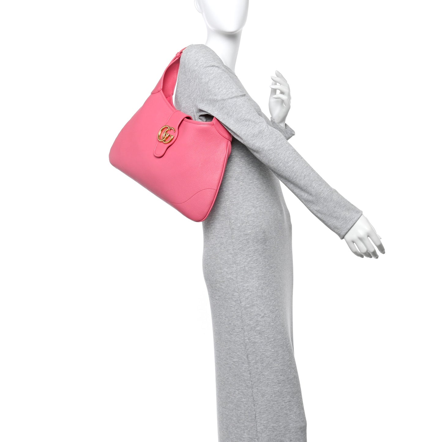 Goatskin Medium Aphrodite Shoulder Bag Rhodamine Pink