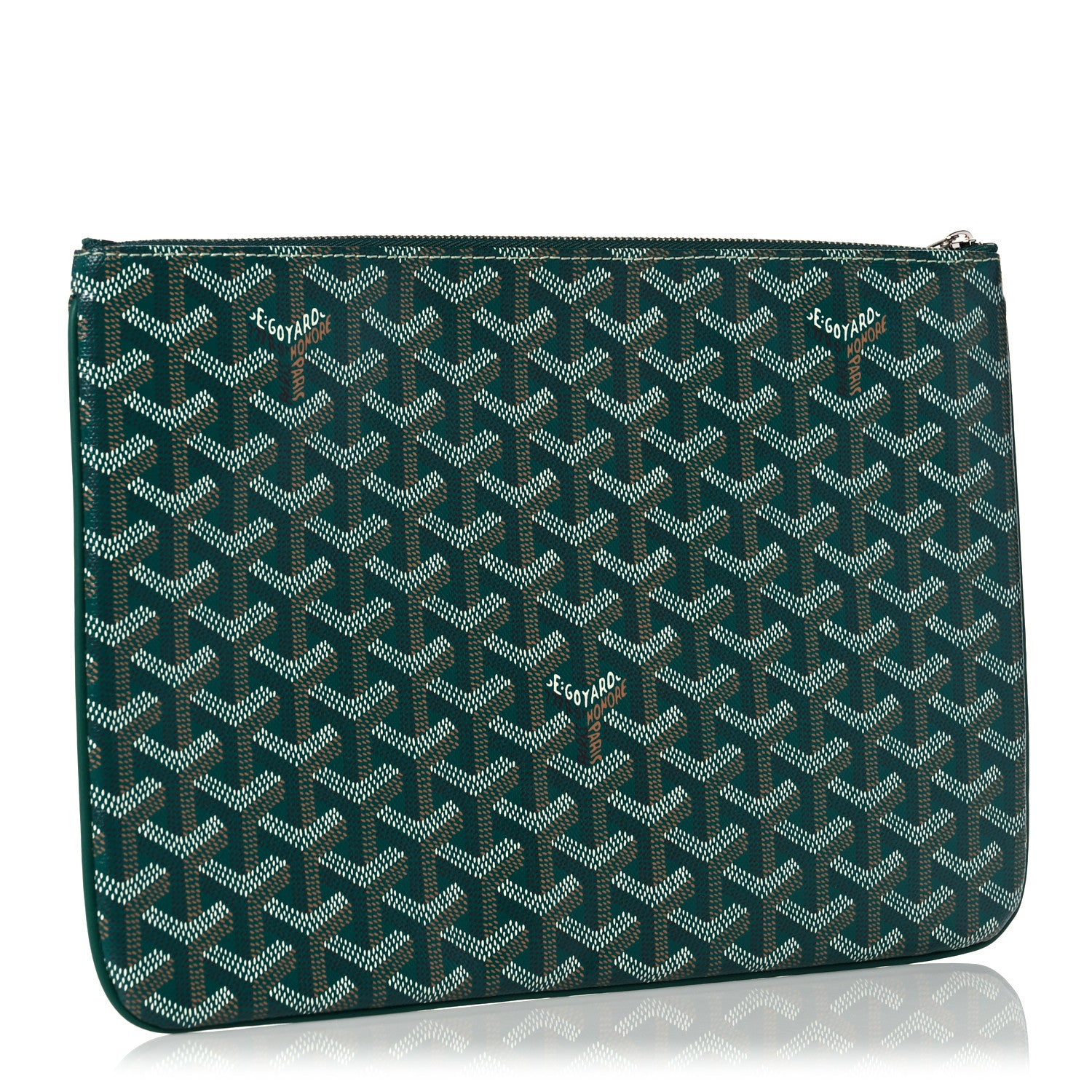 Goyard Goyardine Senat Pochette MM Green 3 of 10