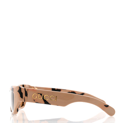 Gucci Cat Eye Tortoise Sunglasses GG1296S Shiny Nugat Black 3 of 8