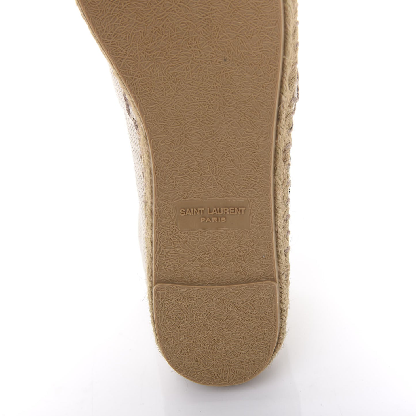 Canvas Nappa Elba Light Logo Embroidered Espadrilles 38.5 Panna