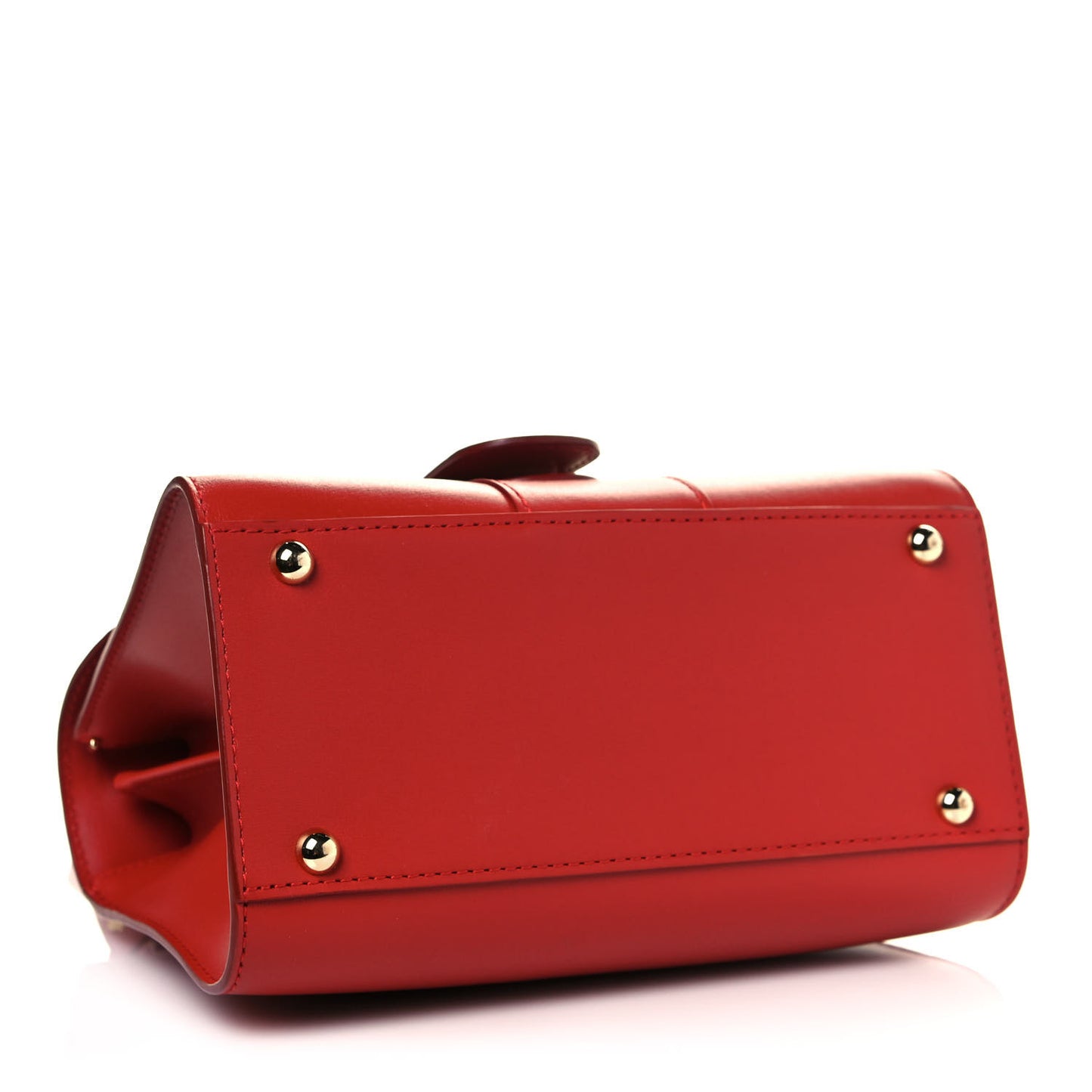 Box Calfskin Mini Brillant Satchel Red