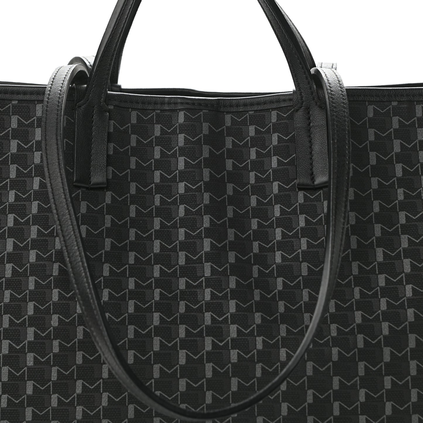 Calfskin Canvas 1920 M Monogram MM Tote Black Multicolor