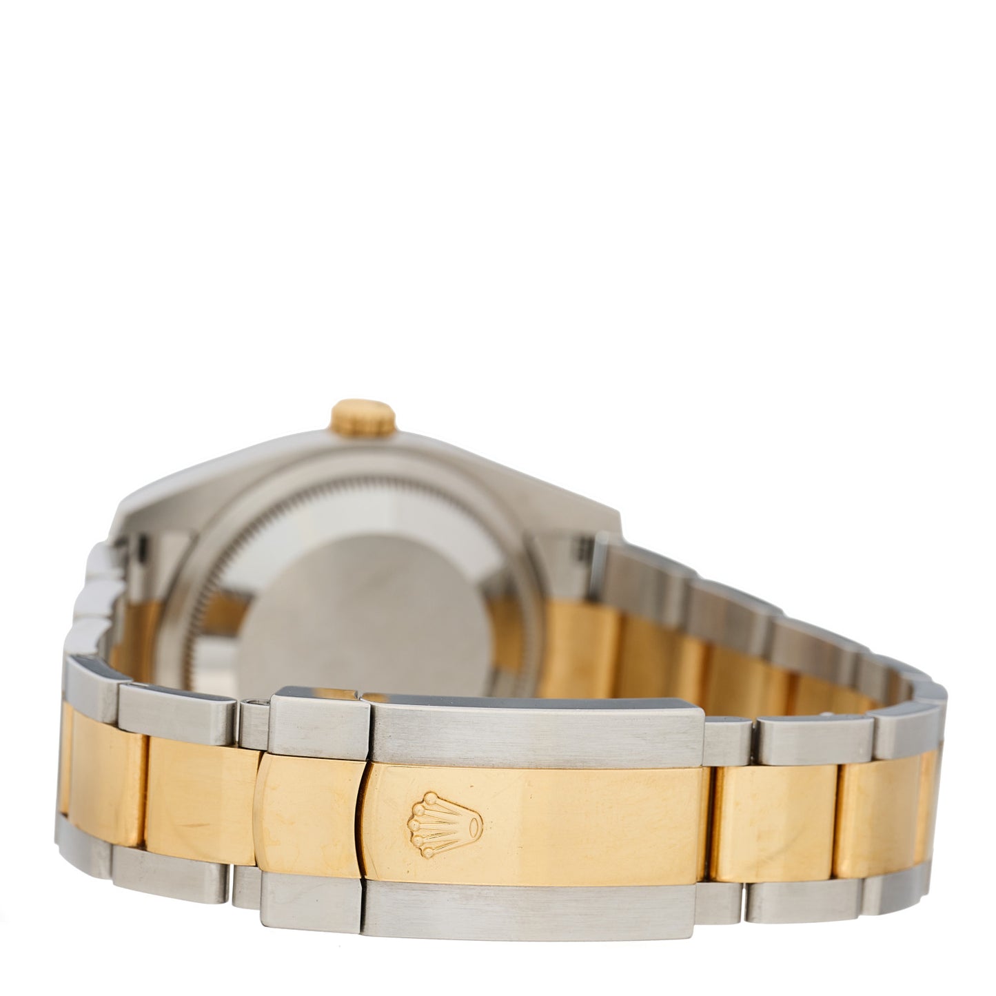 Stainless Steel 18K Yellow Gold Diamond Mother of Pearl 36mm Oyster Perpetual Datejust Watch 116233