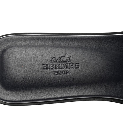 Hermes Denim Canvas Oran Sandals 37 Bleu Brut 7 of 9