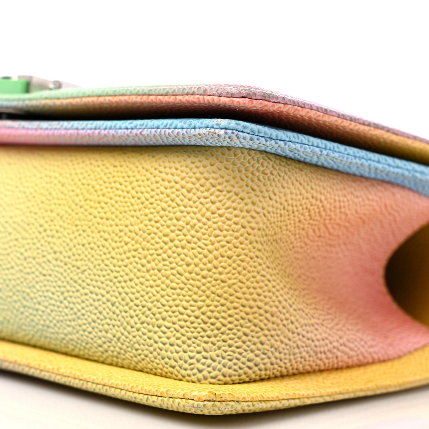 Caviar Quilted Medium Cuba Rainbow Boy Flap Multicolor