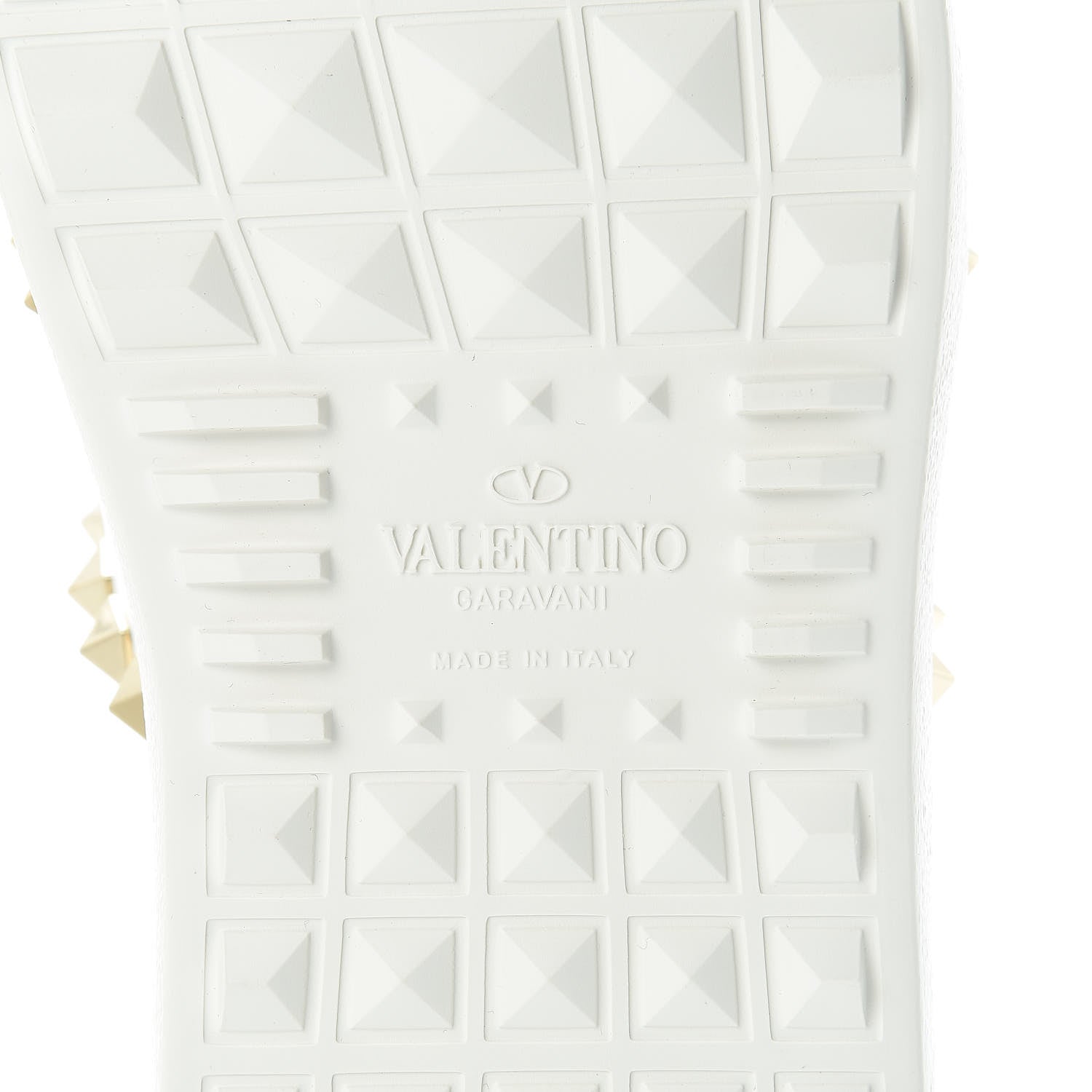 Valentino Garavani Calfskin Rockstud Untitled Open Sneakers 37.5 White 6 of 9
