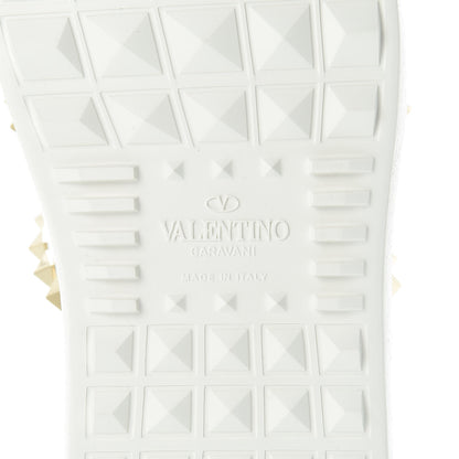Valentino Garavani Calfskin Rockstud Untitled Open Sneakers 37.5 White 6 of 9